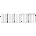 Ver imagem 1 de Cercadinho Dobrável 5 Módulos 51cm Divisor de Ambientes para Pet Cães Gatos Cachorros Coelhos Preto