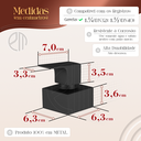 Ver imagem 3 de Acabamento Para Registro Geral 50MM Preto Fosco Alavanca Quadrado Banheiro Chuveiro Padrão Fabrimar