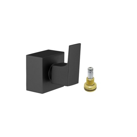 Acabamento Para Registro Geral 50MM Preto Fosco Alavanca Quadrado Banheiro Chuveiro Padrão Fabrimar 