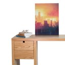 Ver imagem 2 de Quadro Decorativo Abstrato - Silhuetas Urbanas - 30x45cm