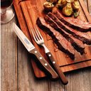 Ver imagem 4 de Jogo de Talheres para Churrasco Jumbo Tramontina Castanho Polywood 12 Peças