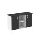 Ver imagem 3 de Armário Credenza 2 Portas Pivotante P25 Branco/Preto