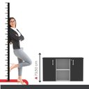 Ver imagem 6 de Armário Credenza 2 Portas Pivotante P25 Branco/Preto