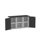 Ver imagem 5 de Armário Credenza 2 Portas Pivotante P25 Branco/Preto