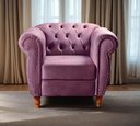 Ver imagem 5 de Sofá Nobreza Poltrona Chesterfield Vintage Retrô Clássico Veludo Roxo