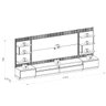 Conjunto Rack com Painel Modulado para Tv até 70" e 2 Módulos Laterais Ripado Paulina Tauari/off Whi - 9