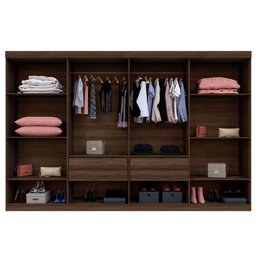 Guarda Roupa New Premium 8 Portas 4 Gavetas 8 Prateleiras - Benetil - 3