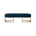 Ver imagem 2 de Recamier Glow 110cm Puff Moderno Premium Sala e Quarto:azul