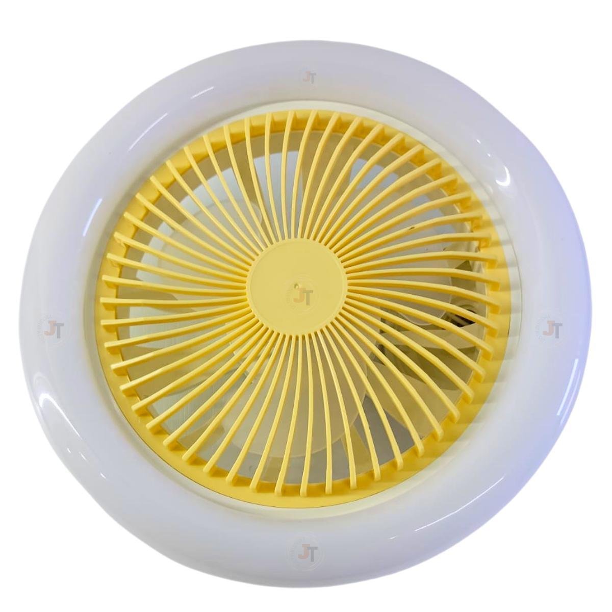 Lâmpada Led Ventilador Teto 36w Forte Controle Remoto E27 - 1