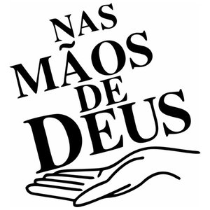 Adesivo de Parede Decorativo Frase Nas Mãos de Deus