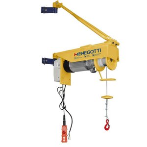 Guincho Coluna Regulável Mgc 200 60M Sem Balde Com Motor Monofásico 60Hz Menegotti