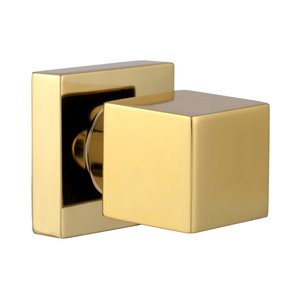 Acabamento Quadrado Registro Dourado Brilhante Padrão Deca