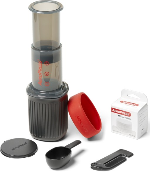 Aeropress Go - Suporte para Filtrar Café, Cinza Transparente - 2