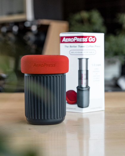 Aeropress Go - Suporte para Filtrar Café, Cinza Transparente - 4