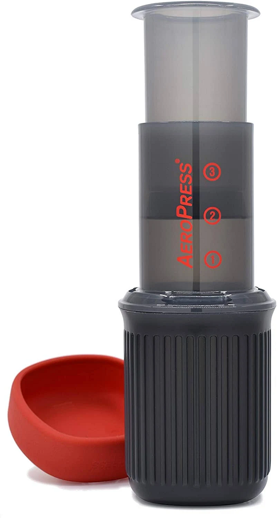 Aeropress Go - Suporte para Filtrar Café, Cinza Transparente - 1