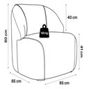 Ver imagem 6 de Kit 2 Poltronas Organica Decorativa Eloa Linho Cinza - Londrilar