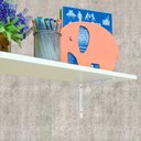 Ver imagem 3 de Cantoneira Mão Francesa Branca 50 Cm Presto para Estante