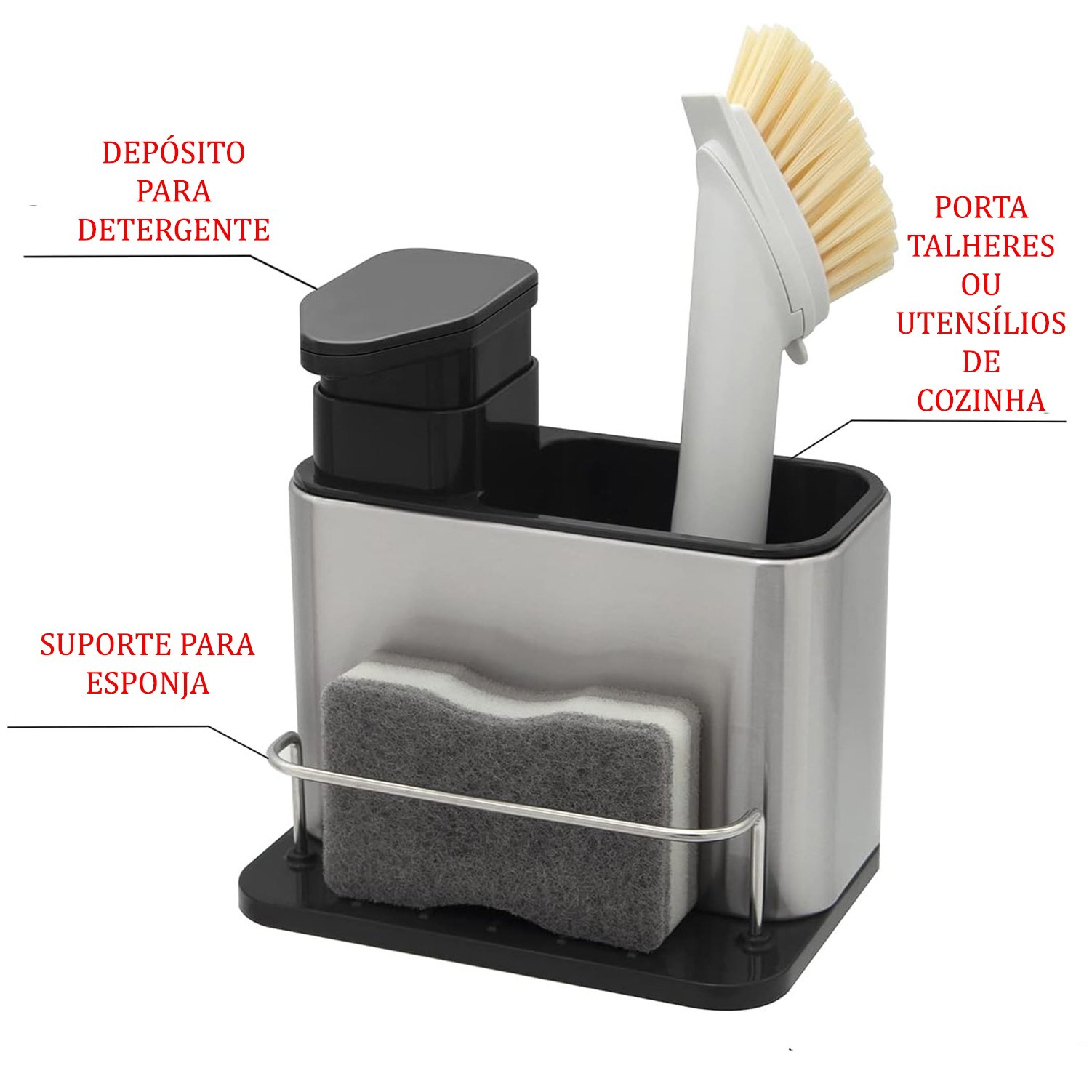 Organizador de Detergente Sabão para Bancada Pia de Banheiro - 4