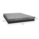Ver imagem 3 de Colchão na Caixa Casal Fit Visco 138x188 Cinza D40 Umaflex