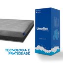 Ver imagem 2 de Colchão na Caixa Casal Fit Visco 138x188 Cinza D40 Umaflex