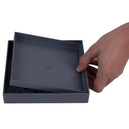 Ralo Oculto Invisível Quadrado Universal 10x10cm Cinza Astra - 4