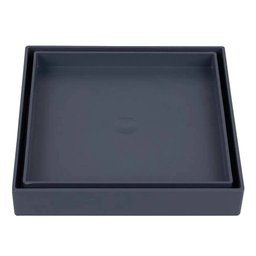 Ralo Oculto Invisível Quadrado Universal 10x10cm Cinza Astra - 1