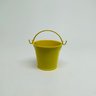 Mini Balde Colorido Alumínio C/ Alça Decoração Lembrancinha - Balde Alumínio Amarelo - 1