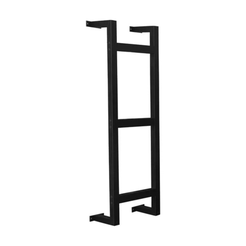 Escada Marinheiro em Alumínio 90 Cm X 32 Cm com 3 Degraus Kazan Preto