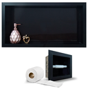 Ver imagem 5 de Nicho e Porta Papel em Porcelanato Preto Nero Polido