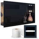 Ver imagem 6 de Nicho e Porta Papel em Porcelanato Preto Nero Polido