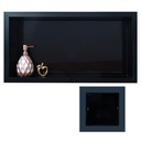 Ver imagem 1 de Nicho e Porta Papel em Porcelanato Preto Nero Polido