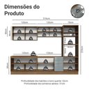 Ver imagem 3 de Armário de Cozinha Completa 310 Cm Rustic/cinza Lux Madesa 03