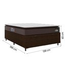 Ver imagem 2 de Cama Box Baú Casal Colchão Espuma D45 Pillow 138x188x65cm