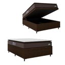Ver imagem 1 de Cama Box Baú Casal Colchão Espuma D45 Pillow 138x188x65cm
