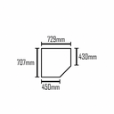Ver imagem 3 de Módulo Canto Obliquo 1 Portas 100% MDF Áurea - Arbo Design