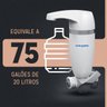 Filtro de Água de Parede Premium Single Equation Acquabios em Polipropileno Branco - 4