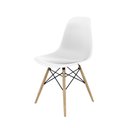 Ver imagem 2 de Kit Mesa Infantil Eames Preta 60cm + 2 Cadeiras Eames Infantil Branco