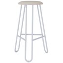 Ver imagem 5 de Kit 04 Banquetas Baixa Bar Cozinha Sala de Jantar Áris C01 Branco Linho Areia - Lyam Decor
