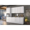 Ver imagem 7 de Módulo Cozinha Henn Americana Paneleiro c/ 2 Portas e 2 Gavetas (1 Forno) Branco