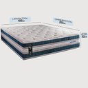 Ver imagem 2 de Colchão King com Molas Ensacadas 193x203x32 Robust 220 Azul Cama Inbox