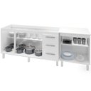 Ver imagem 5 de Balcao Pia 150cm e Multiuso 2 Portas 70cm Branco Mobbs