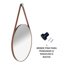 Ver imagem 4 de Espelho Grande Redondo Decorativo de Parede Banheiro e Sala com Moldura