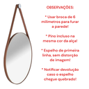 Ver imagem 5 de Espelho Grande Redondo Decorativo de Parede Banheiro e Sala com Moldura