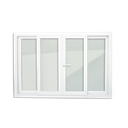 Ver imagem 1 de Janela PVC 4F.120 x 200 V.Liso c/Cremona Brimak