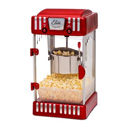 Elite Gourmet Pipoqueira Elétrica Retro 2.5oz com Bandeja Removível (vermelha) - 1