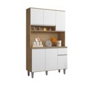 Ver imagem 3 de Armário Cozinha Millan Amendoa Branco 6 Portas