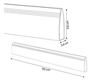 Ver imagem 3 de Protetor Saia de Porta Pvc Facilit 90cm - Mogno