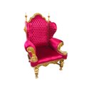 Ver imagem 3 de Poltrona Clássica Vermelho com Detalhes Dourado - 167x117x97 Prime Home Decor 15342