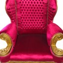 Ver imagem 5 de Poltrona Clássica Vermelho com Detalhes Dourado - 167x117x97 Prime Home Decor 15342