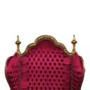 Ver imagem 4 de Poltrona Clássica Vermelho com Detalhes Dourado - 167x117x97 Prime Home Decor 15342